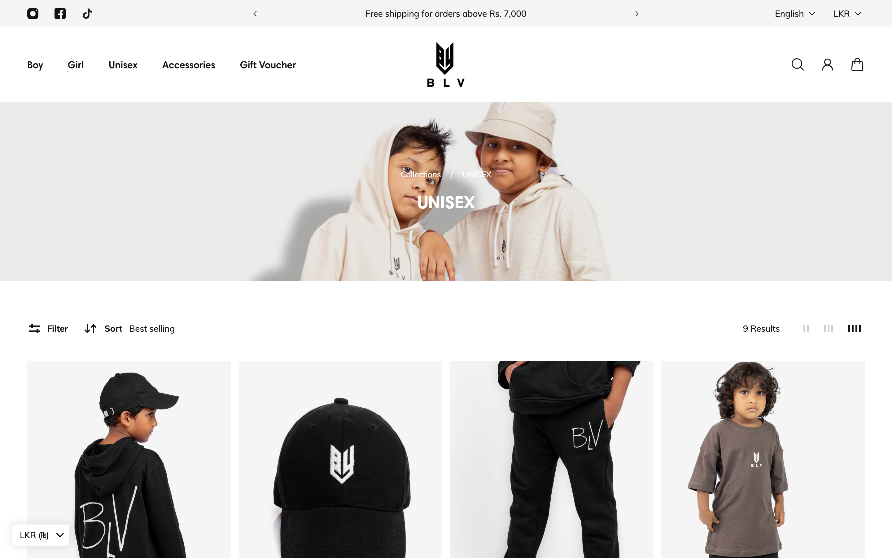 Believe Threads | Kids Clothing Ecommerce Website  screenshot