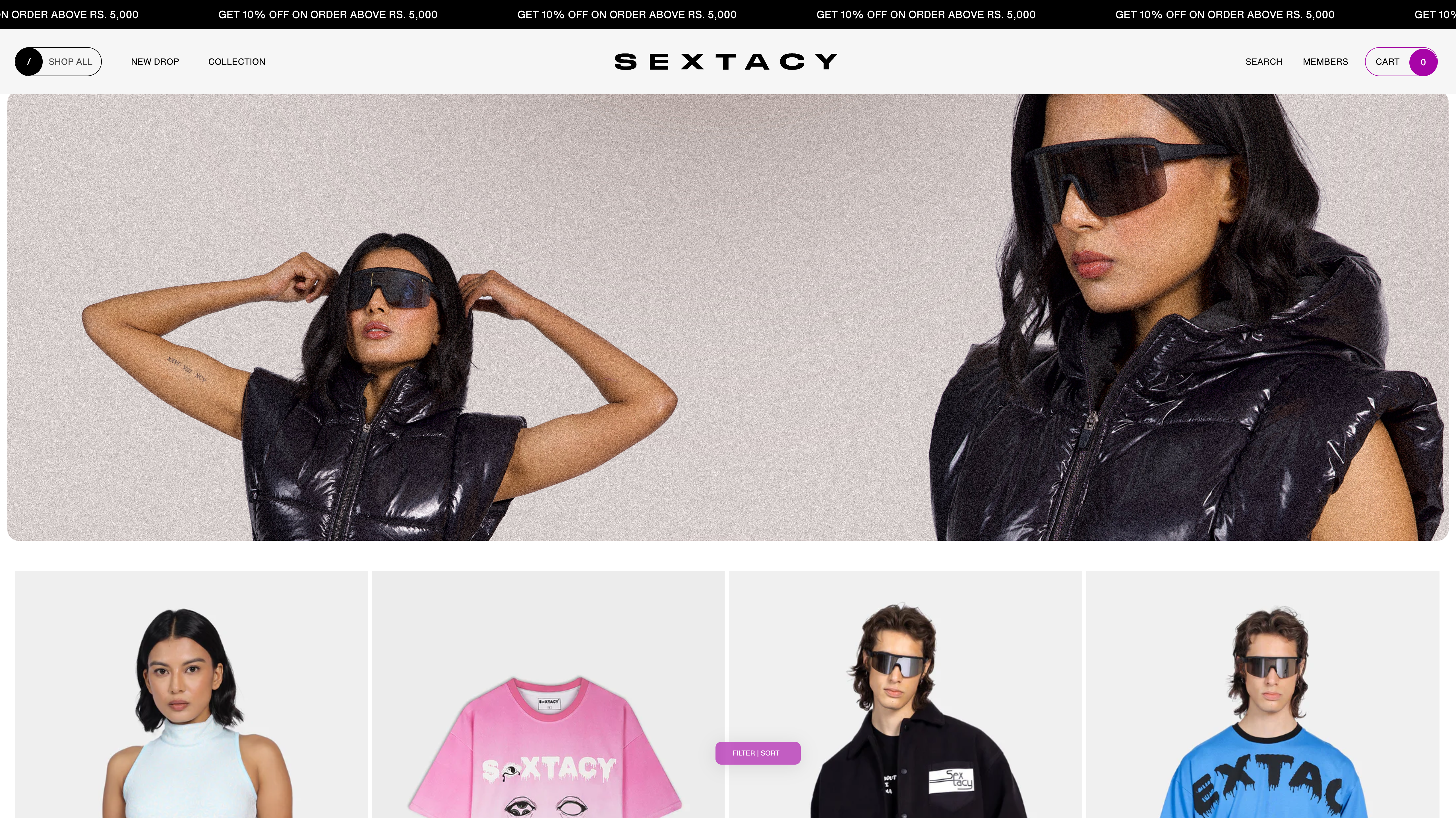 SEXTACY - PREMIUM CLOTHING BRAN screenshot