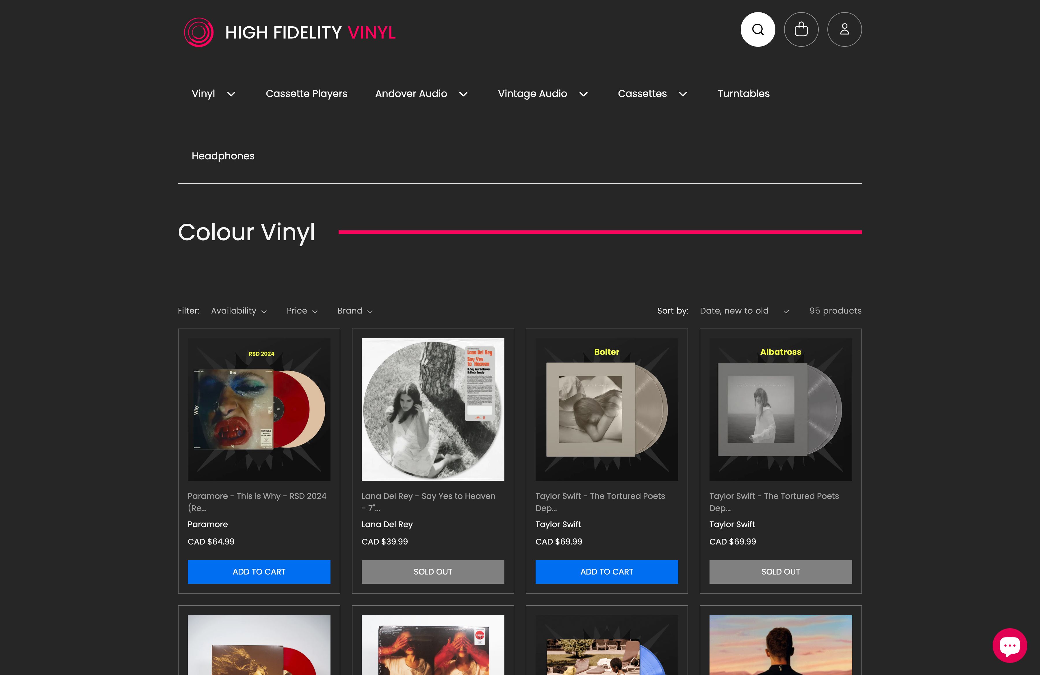  High Fidelity Vinyl (Music Cassettes Store) screenshot