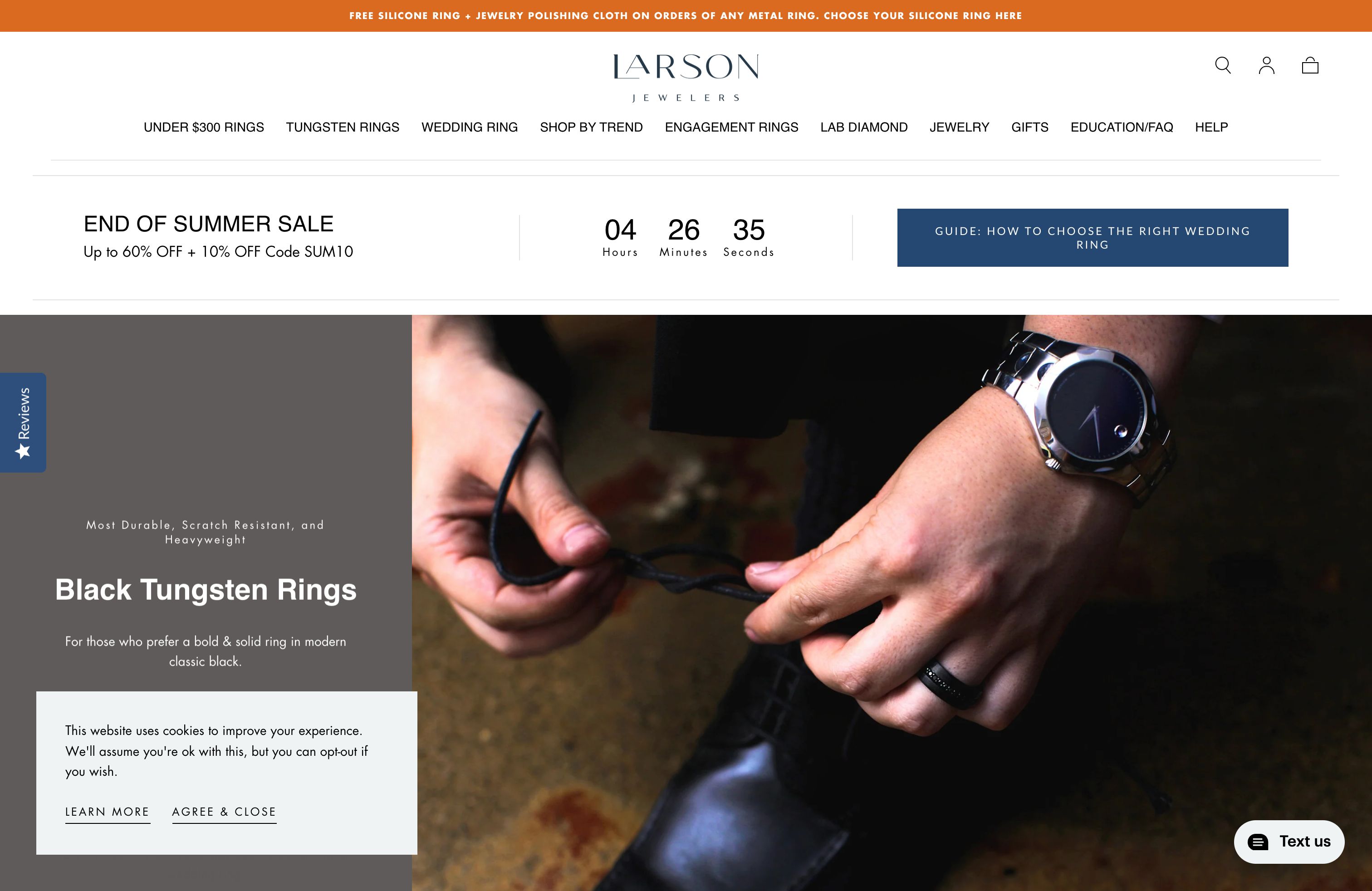 Larson Enhances Business with Shopify Migration screenshot