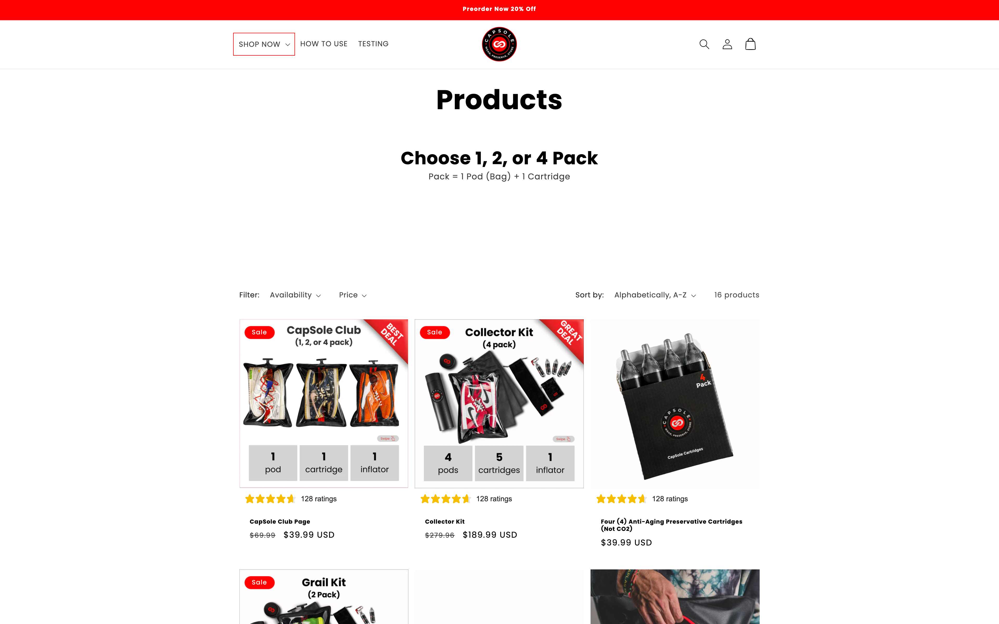 Shopify store design and customisation screenshot