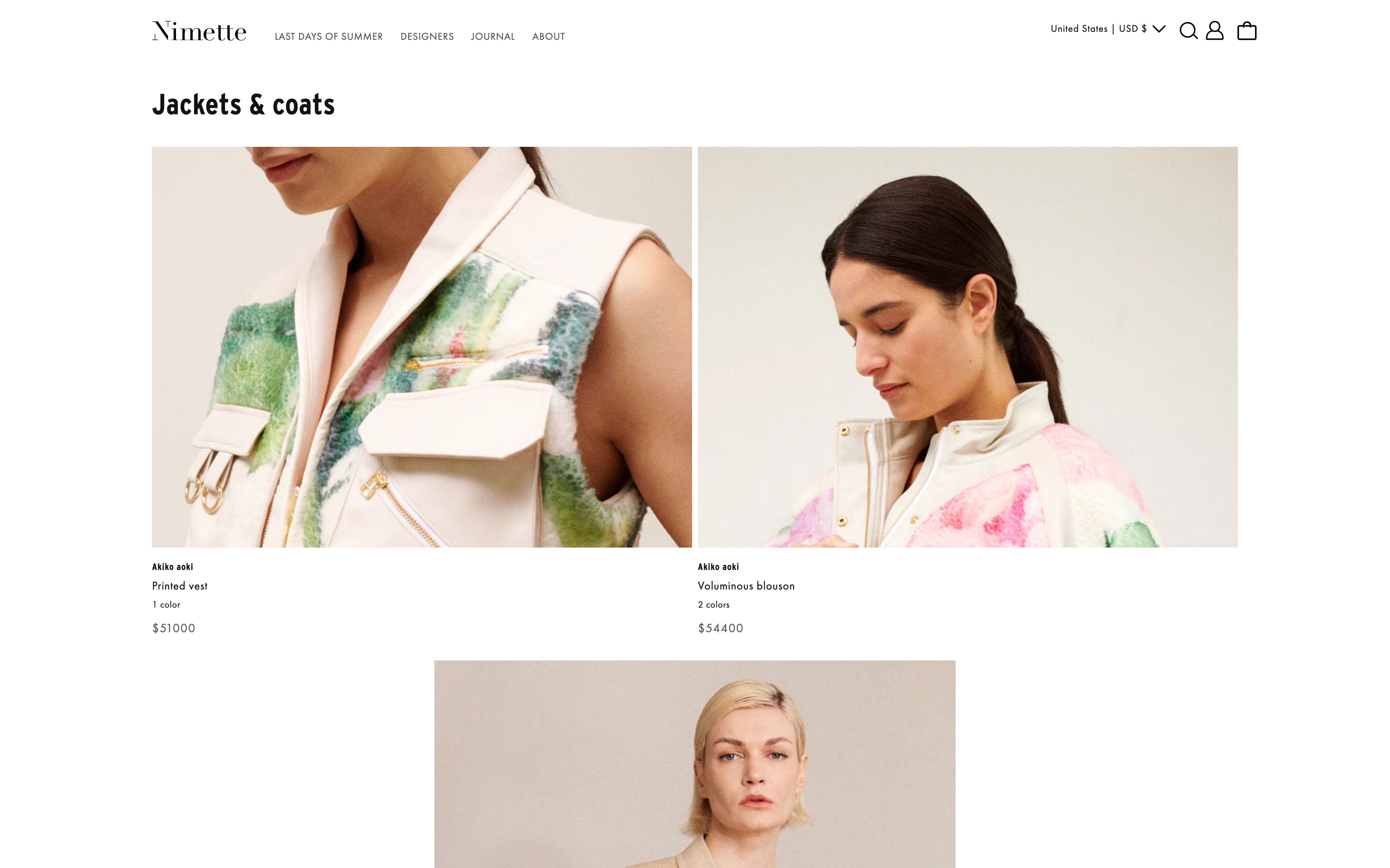 Nimette Paris : vestiaire unique, composé de pièces exclusives. screenshot