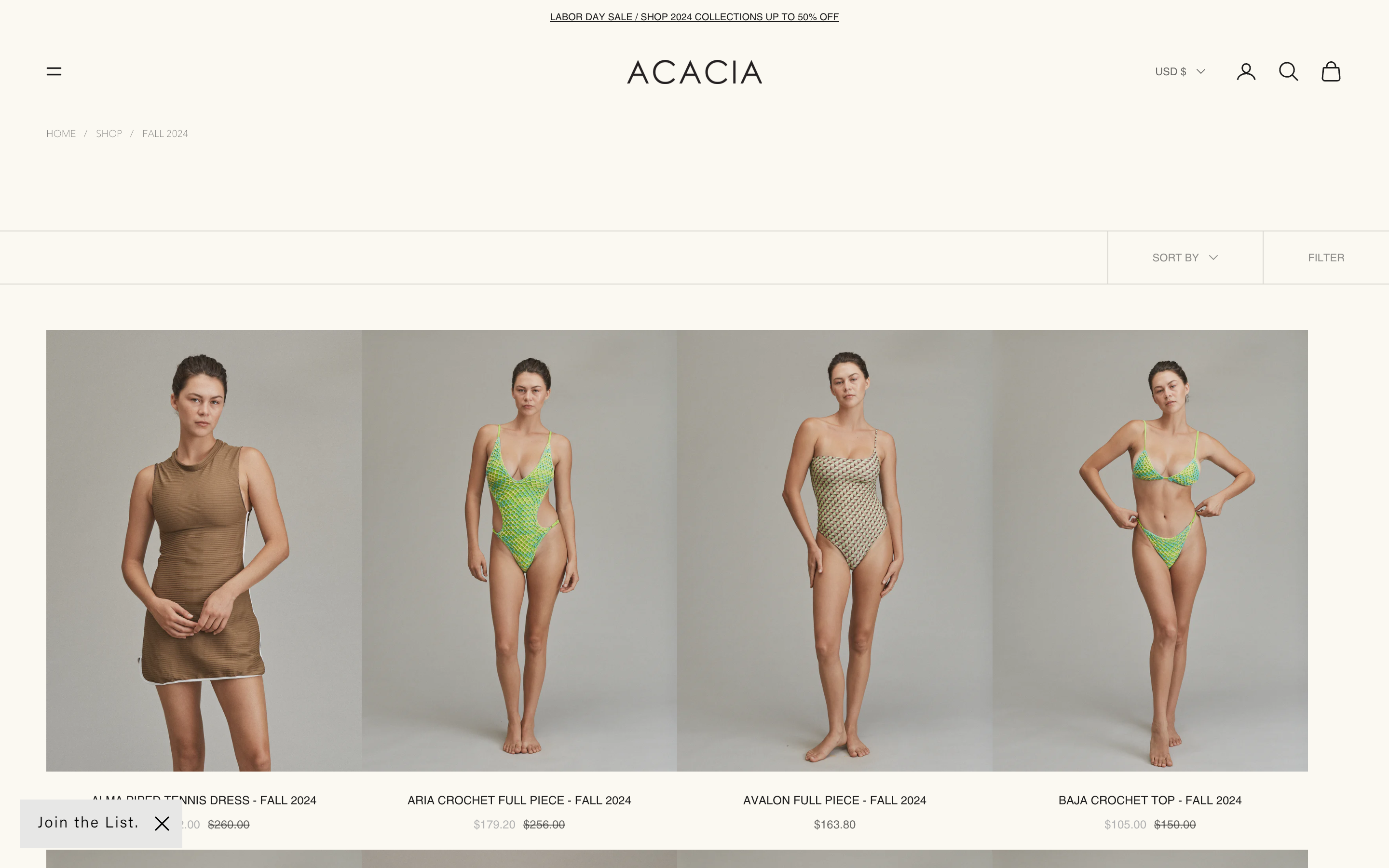 Acacia Shopify Theme Design screenshot