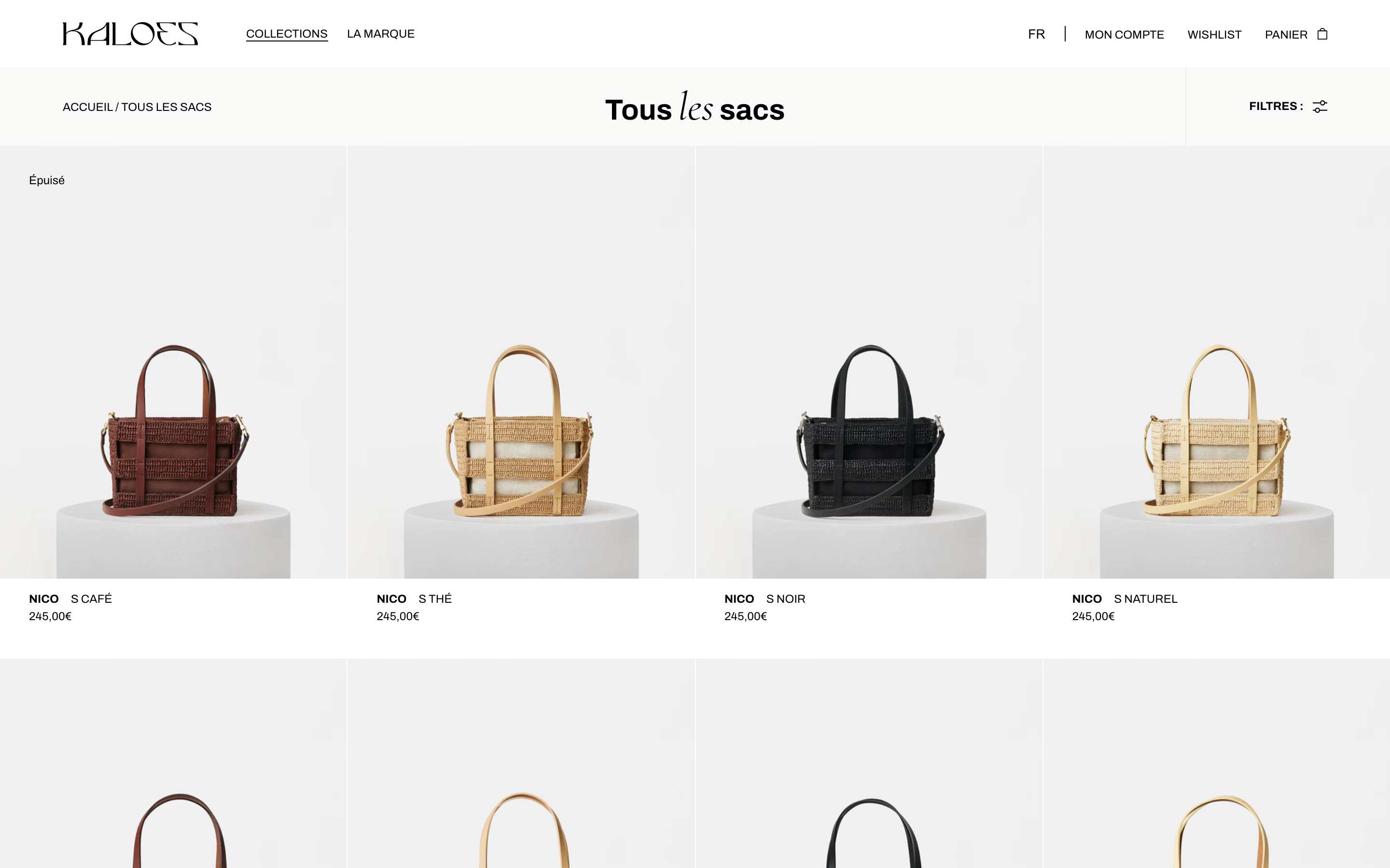 Kaloes - Création e-Commerce pour marque de Luxe screenshot