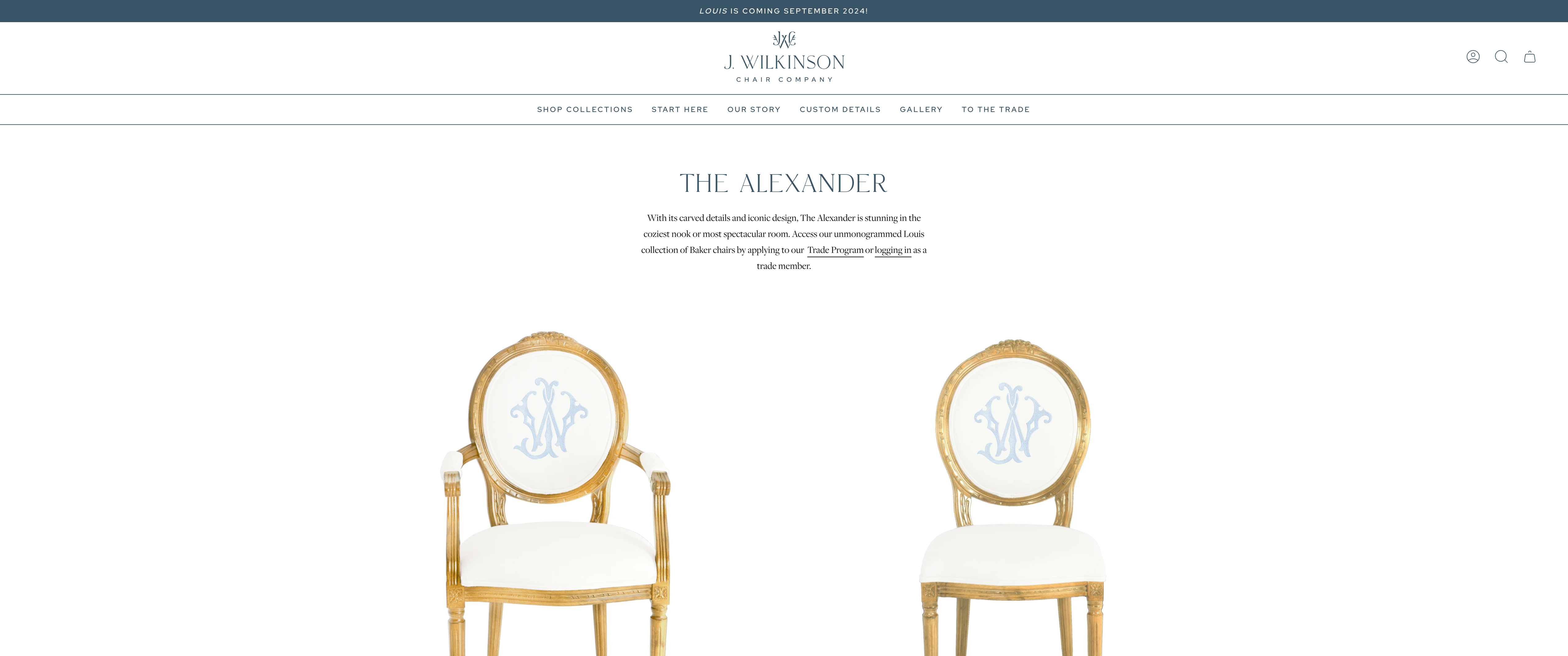 J Wilkinson Chairs Company screenshot