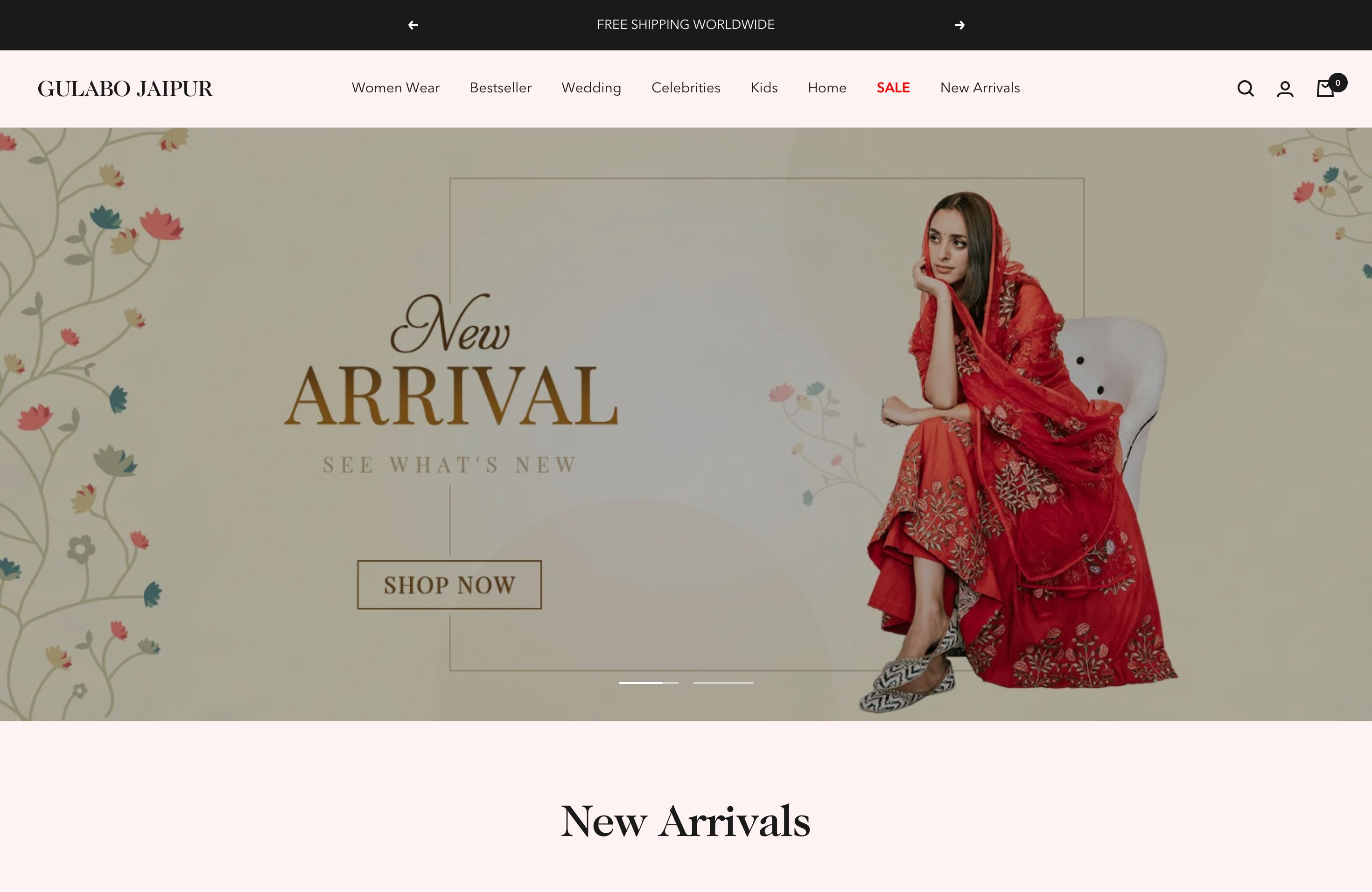 Gulabo Jaipur - An Ethnic Women Fashion Wear Brand screenshot