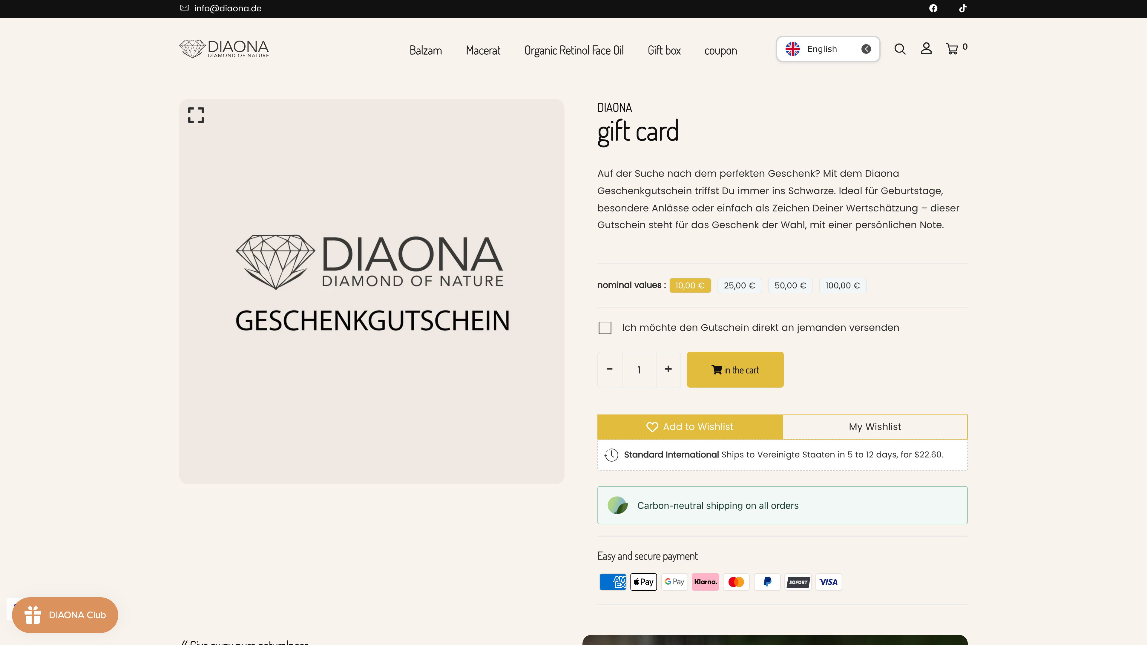 Diaona screenshot