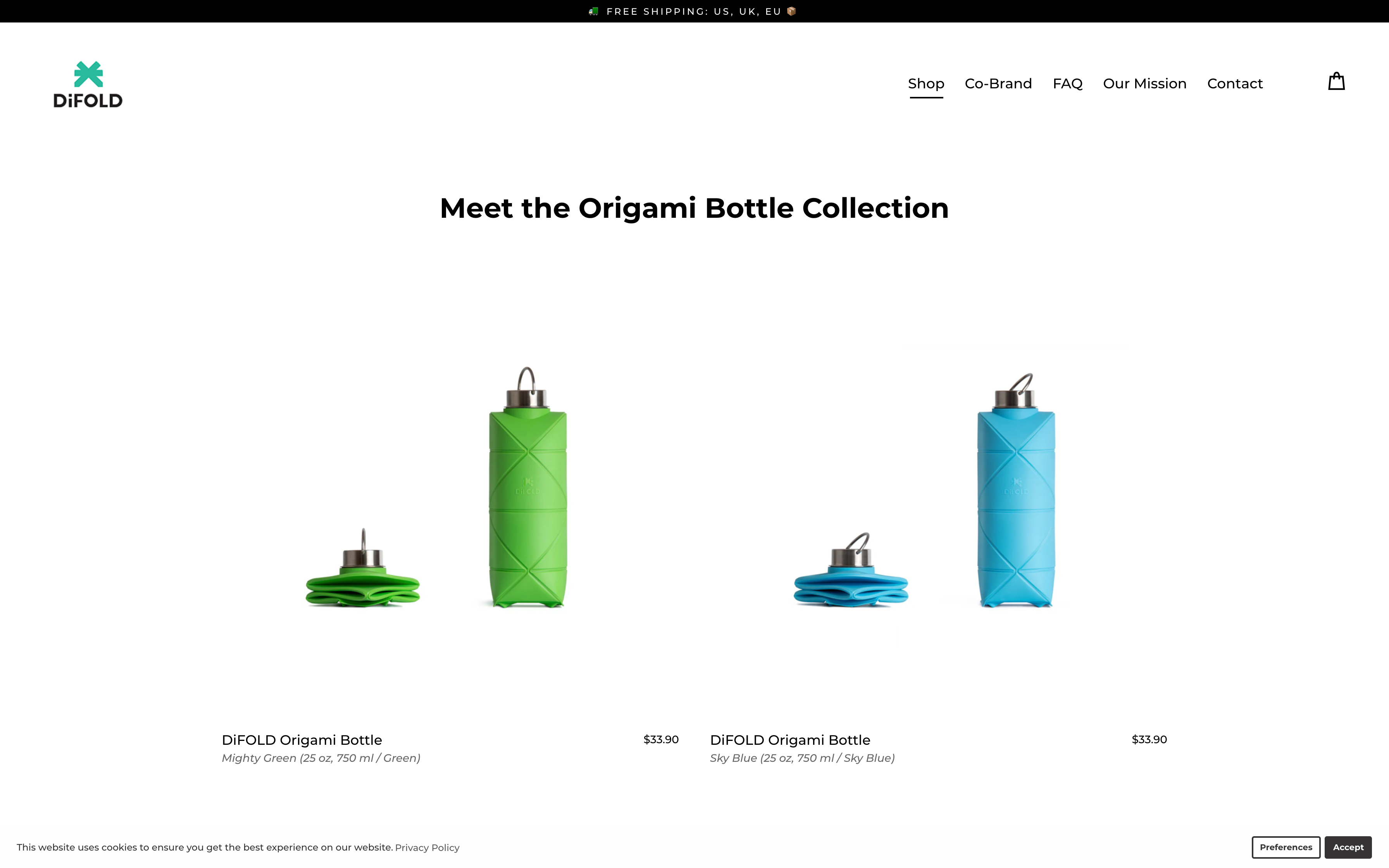 DiFOLD Origami Bottle screenshot