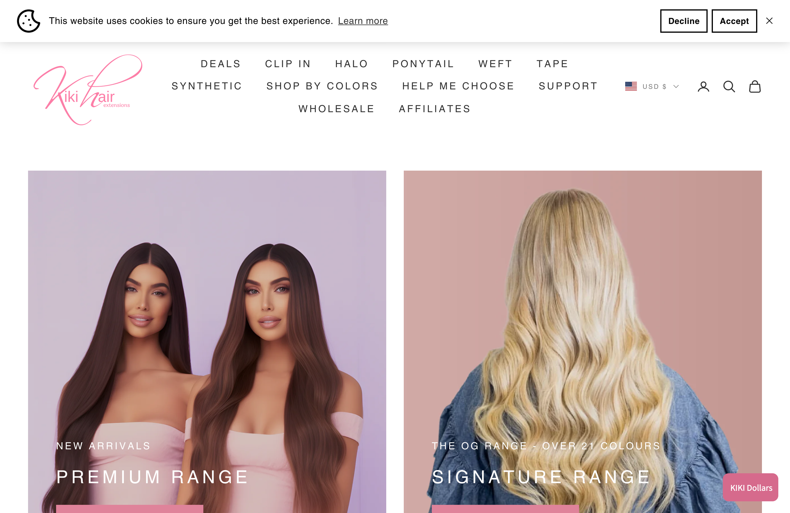 Shopify Store Design for Hair Product screenshot