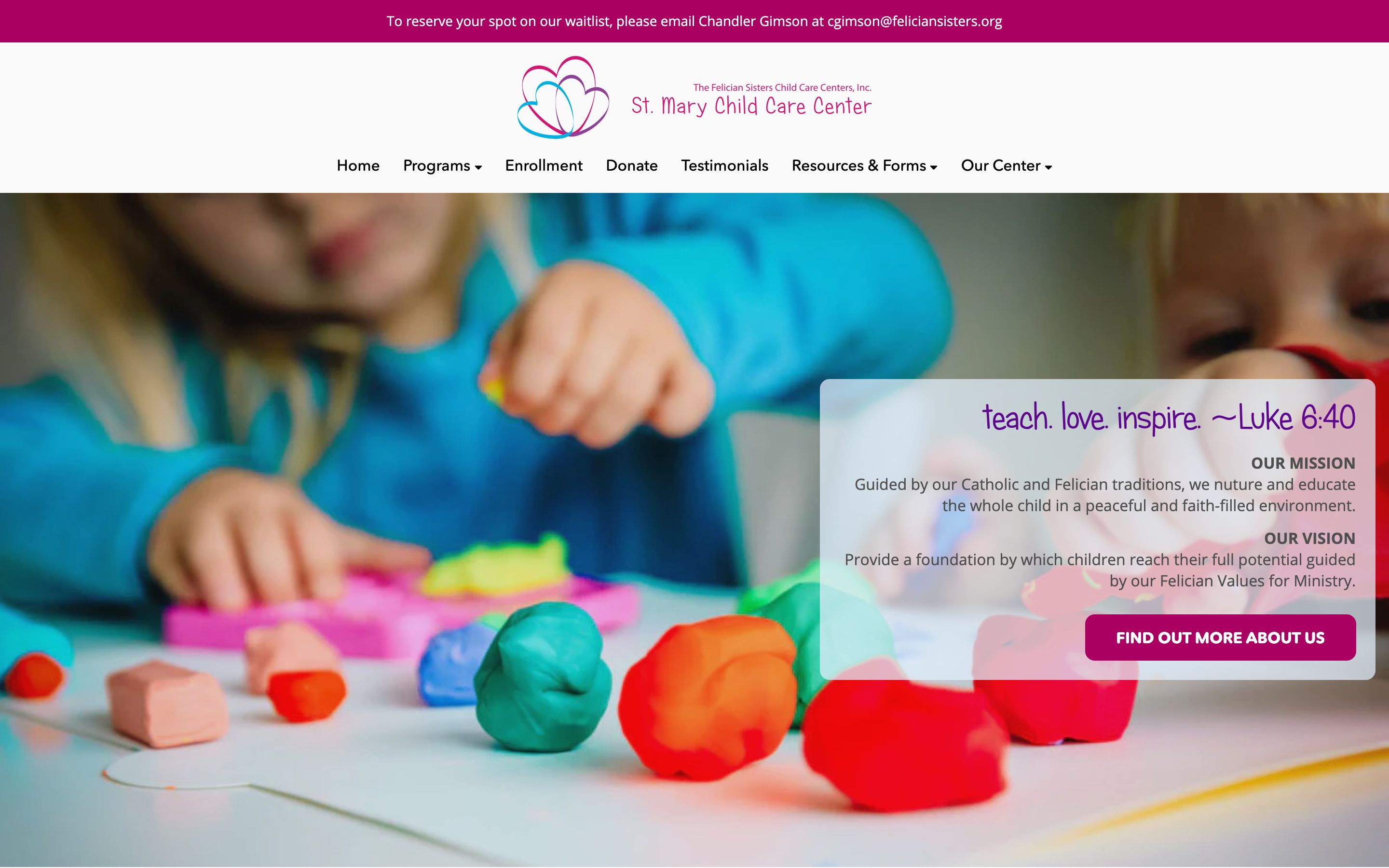 St. Mary Child Care Center screenshot