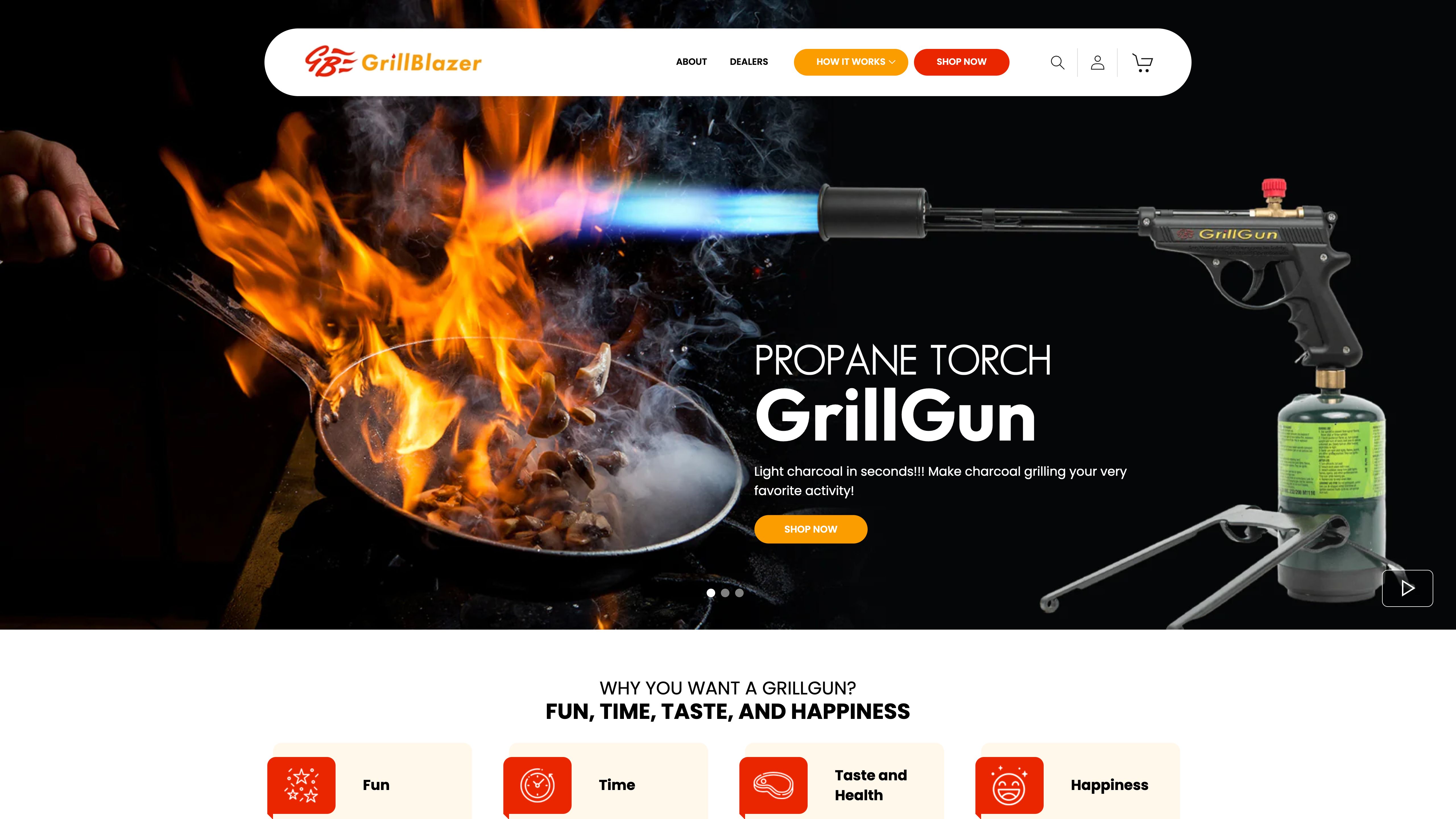 Grillblazer | Shopify 2.0 upgrade screenshot