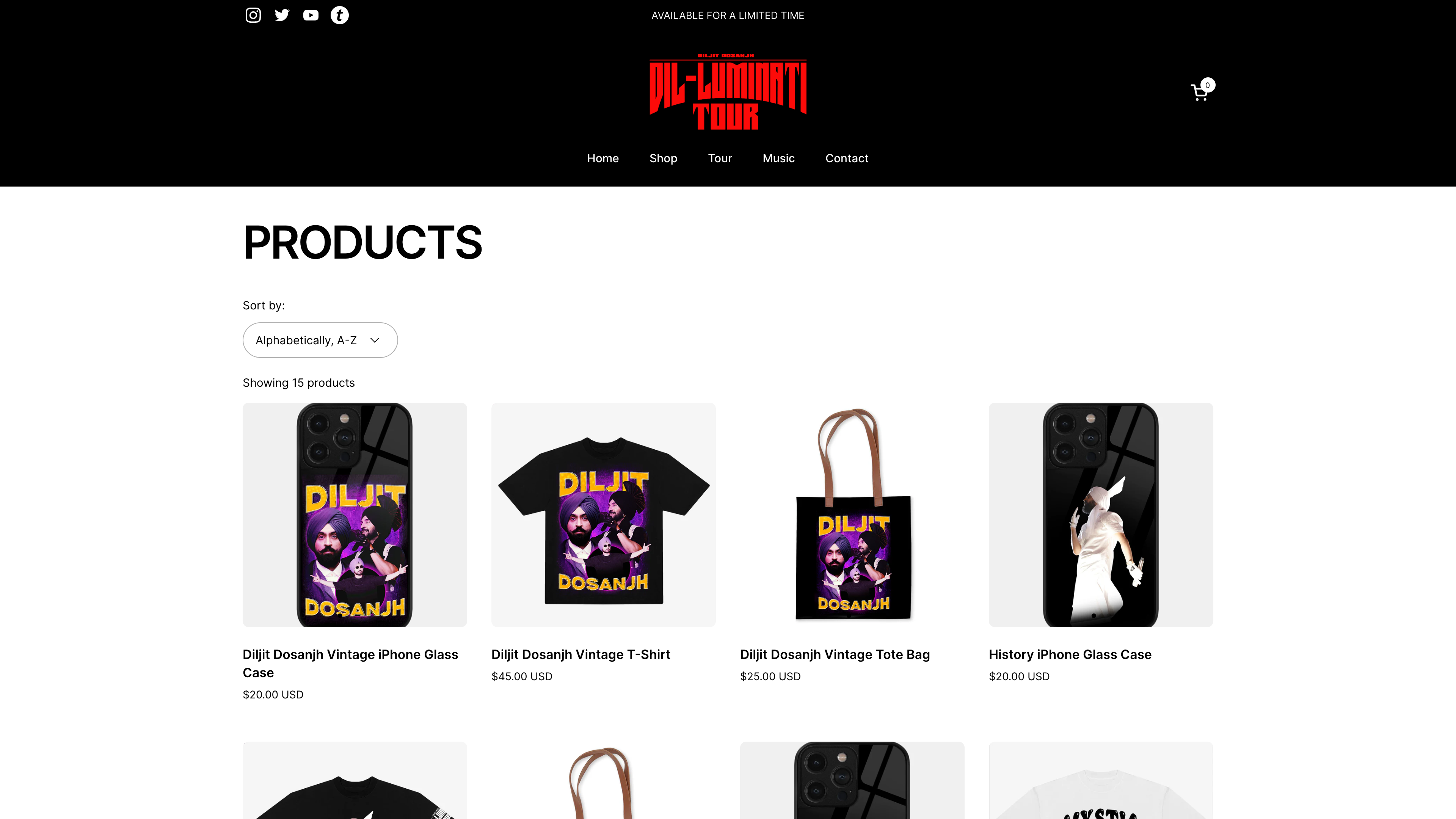 Diljit Dosanjh | Official Merch Website screenshot