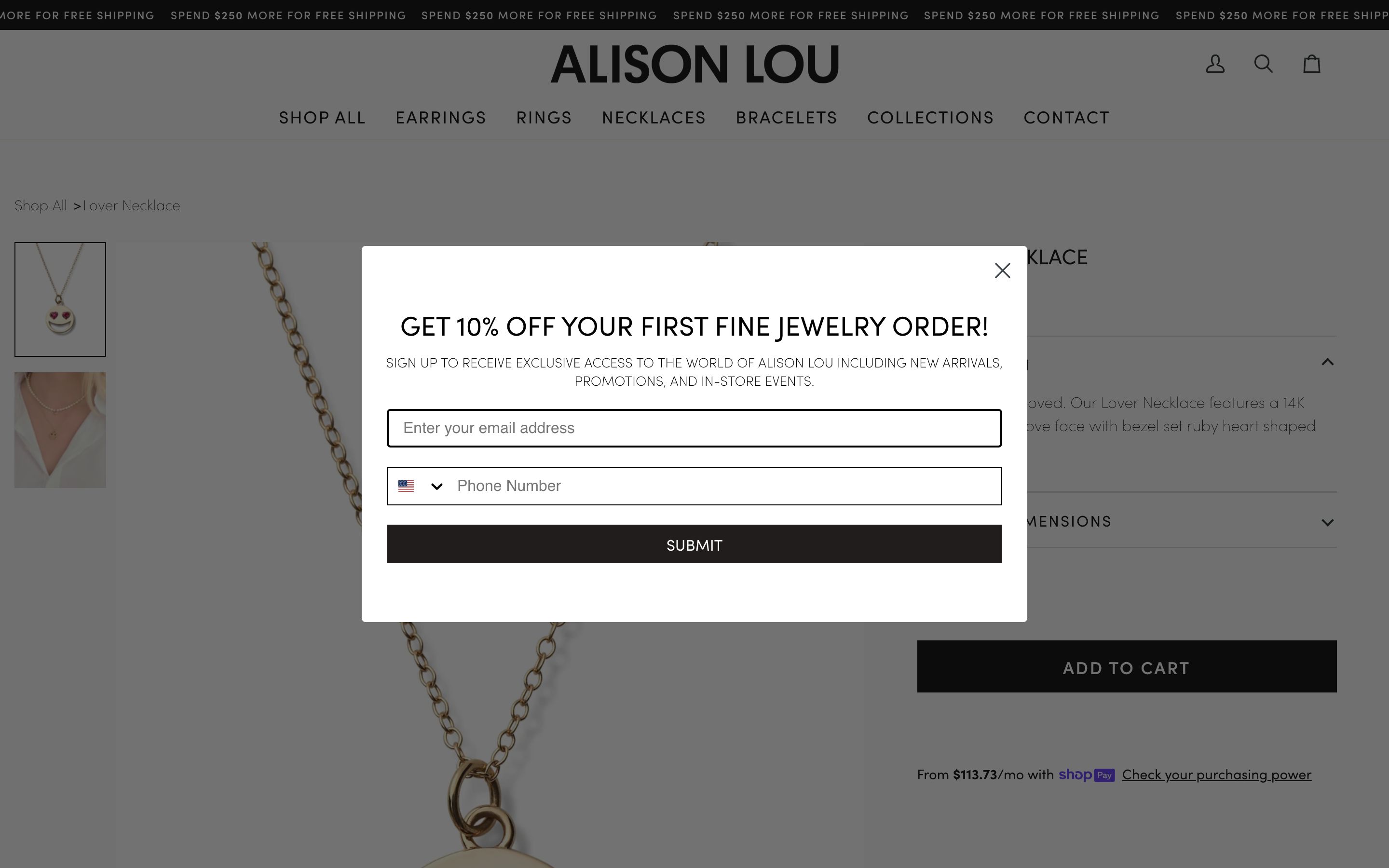 Alison Lou - A Fun Redesign For A Fine Jewelry Company screenshot