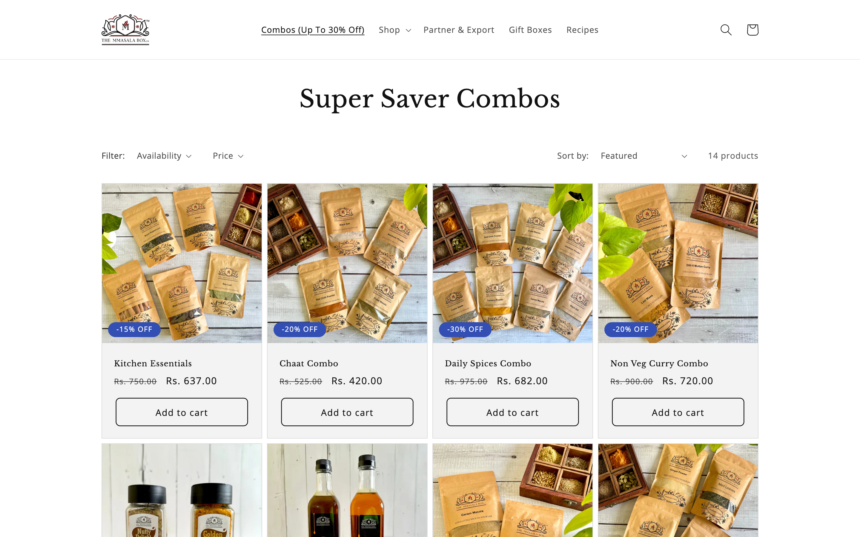 Digital Marketing + Website for Mmasala Box screenshot