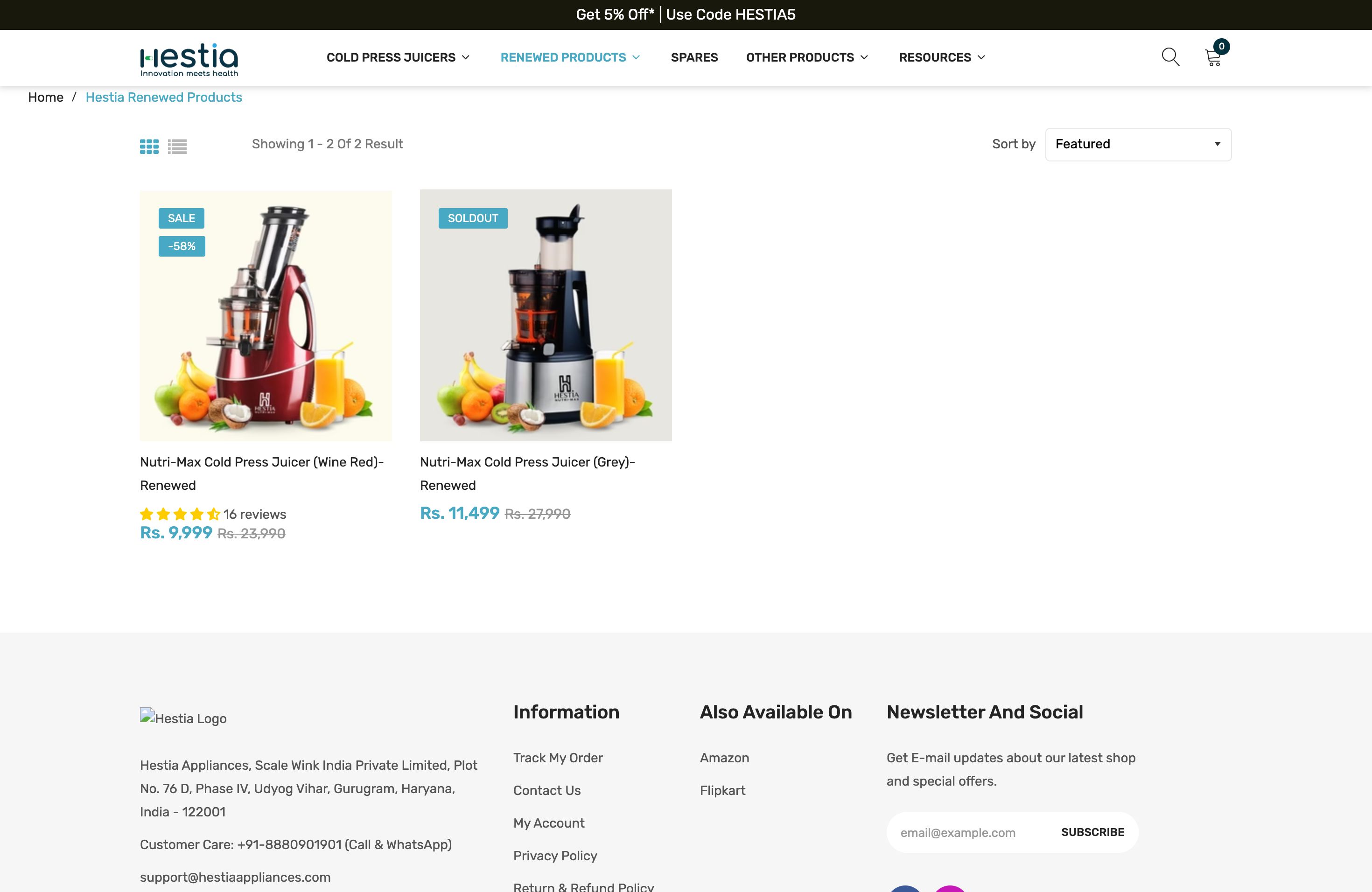 Appliance Brand and Dropshipping Stores screenshot